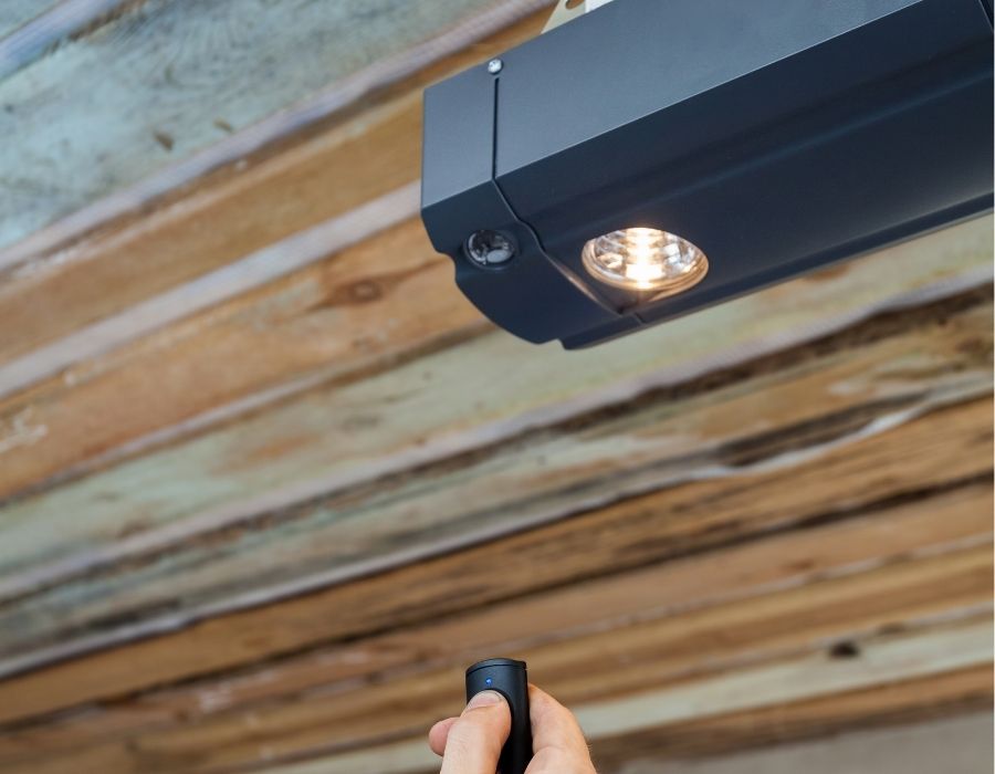 controlling garage door opener with remote